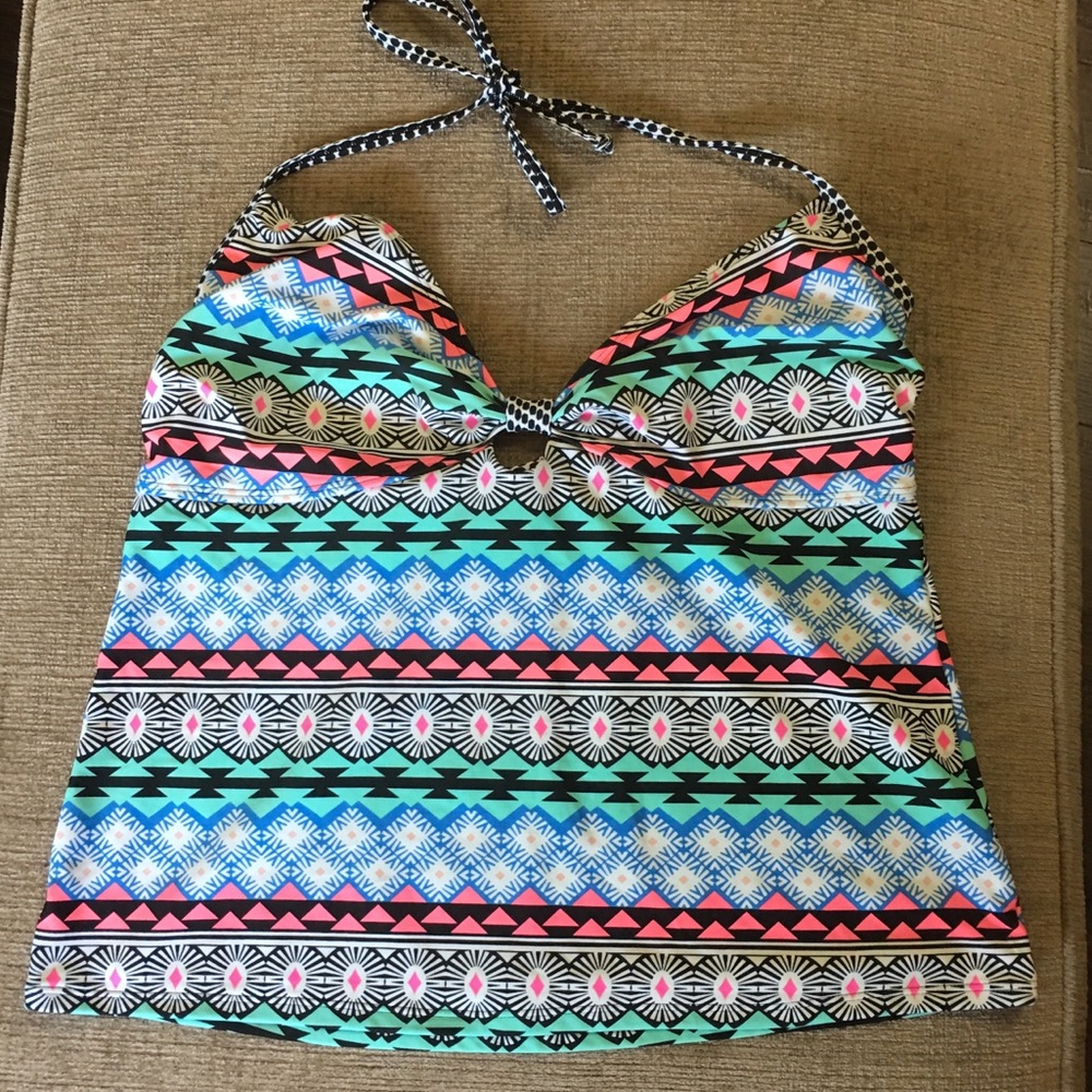 Old Navy Aztec Print Tankini Swim Top XL